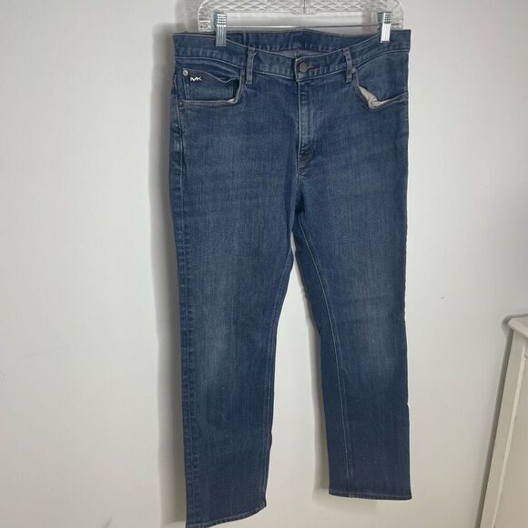 Michael Kors Slim Medium Wash Mens Jeans Fitted 32x30‎ Cotton Stretch - Picture 7 of 8